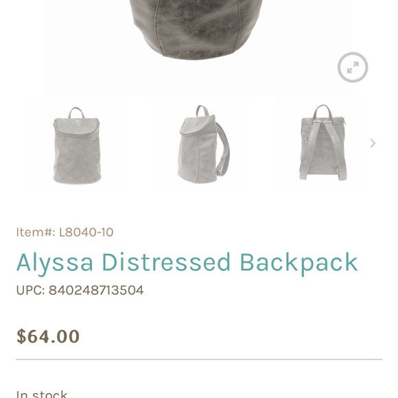 🌹Adorable Joy Susan Alyssa vegan leather backpack - Picture 6 of 8